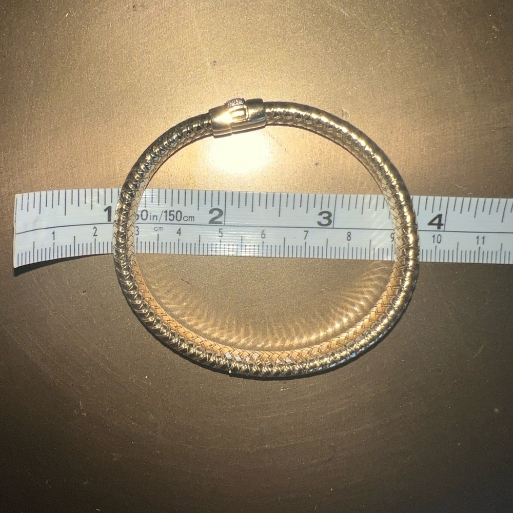 Roberto Coin Primavera 18k Gold, Diamond Bracelet - Picture 11 of 13